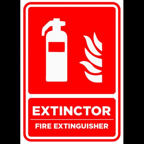 Semn extinctor fire extinguisher